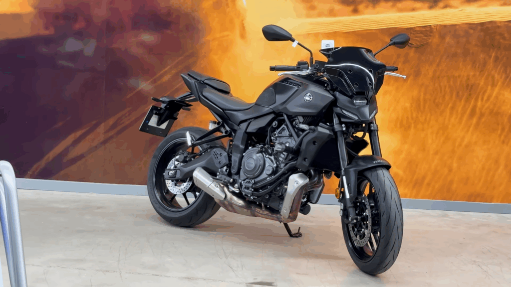 Diseño frontal Yamaha MT-07 2026