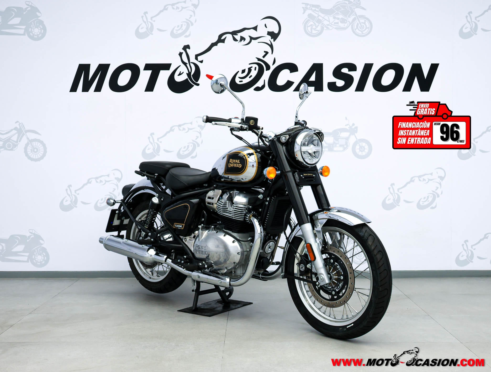 ROYAL ENFIELD CLASSIC 650 -APTA A2- GARANTÍA OFICIAL (copia)