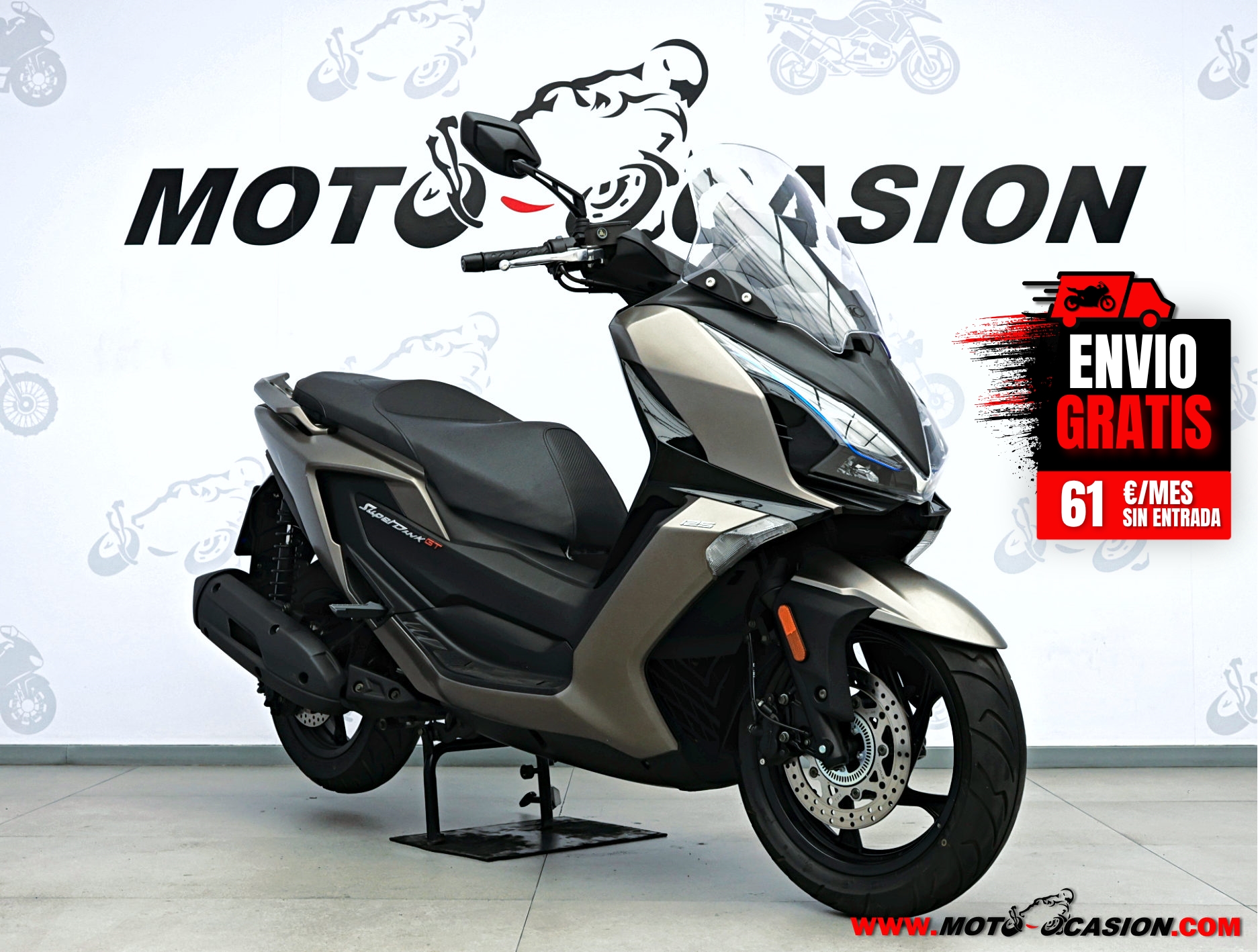 KYMCO SUPER DINK GT 125 -APTA B Y A1- GARANTÍA OFICIAL