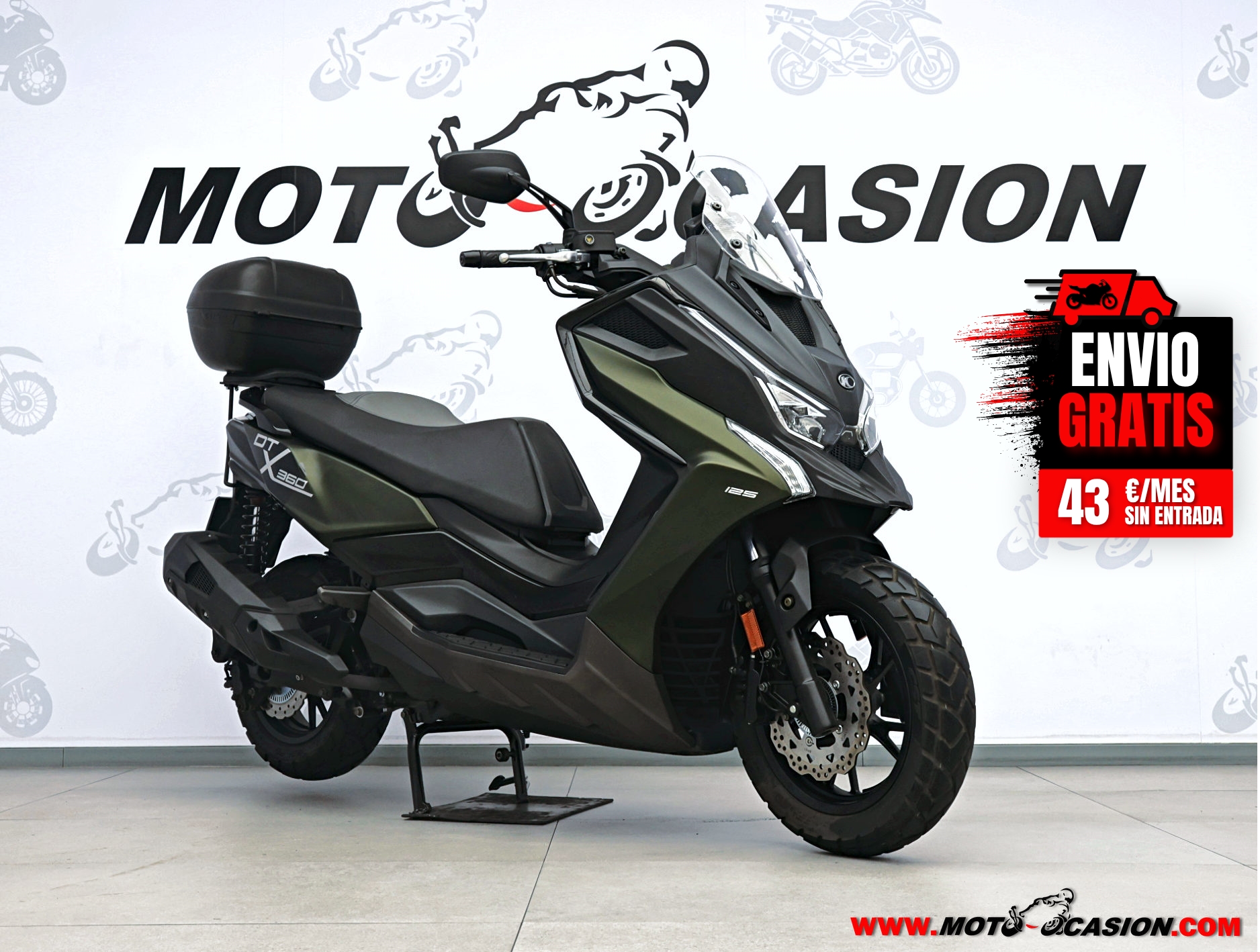 KYMCO SUPER DINK GT 125 -APTA B Y A1- GARANTÍA OFICIAL (copia)