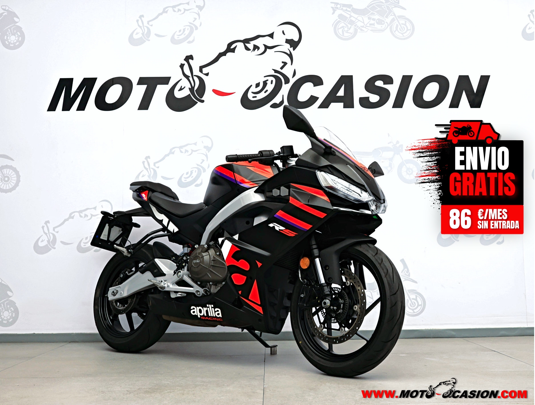 APRILIA RS 457 -APTA A2- GARANTÍA OFICIAL (copia)